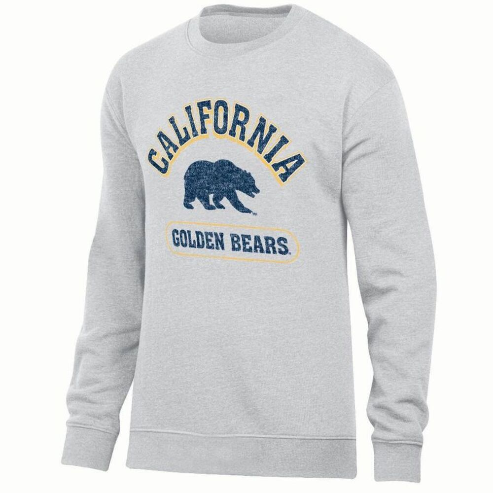 NCAA Cal Golden Bears Ash Crew Neck Sweatshirt - L